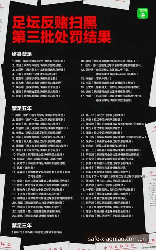 5大警示信号：足协第三批禁足名单揭示中国足球治理的3个关键转折点